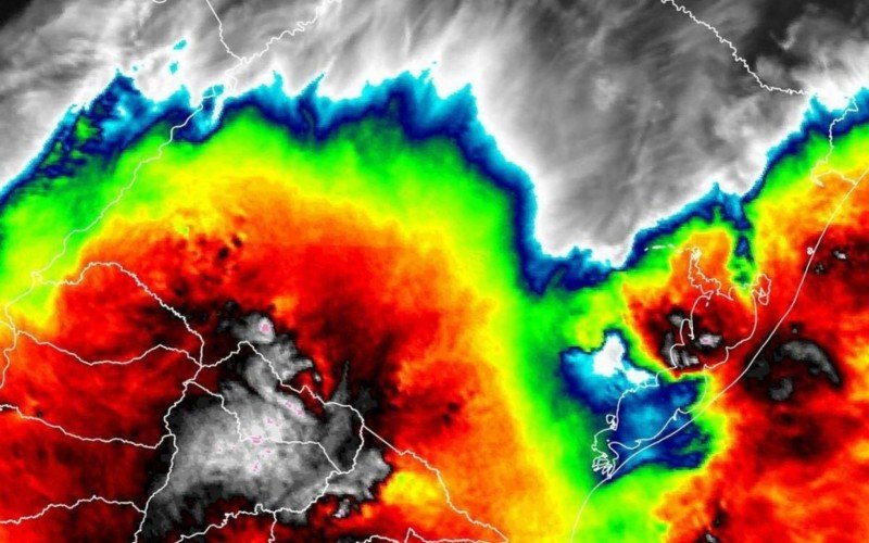 PREVISÃO DO TEMPO: Imagem de satélite mostra fortes áreas de instabilidade sobre o Rio Grande do Sul | abc+