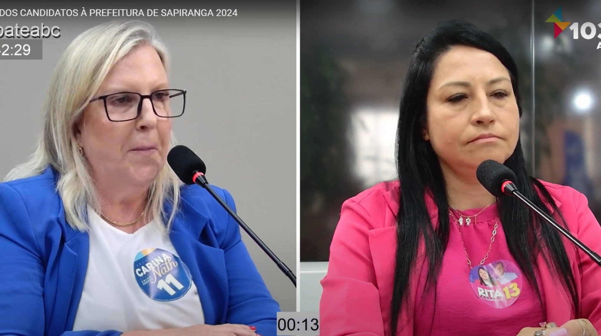 VÍDEO: Carina Nath no debate dos candidatos à Prefeitura de Sapiranga