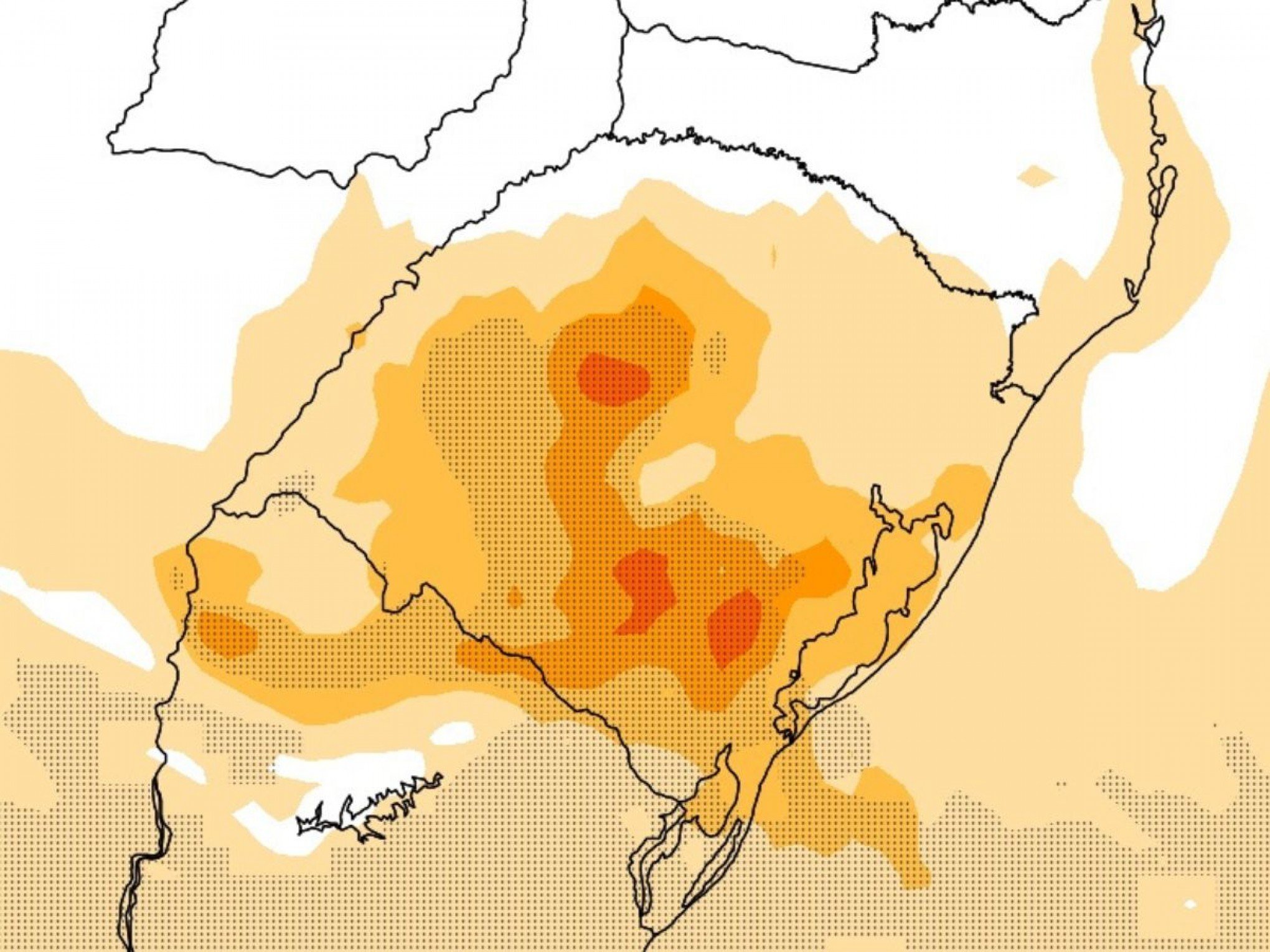 PREVISÃO DO TEMPO: Alerta é de chuva com granizo em cidades do RS neste início de semana