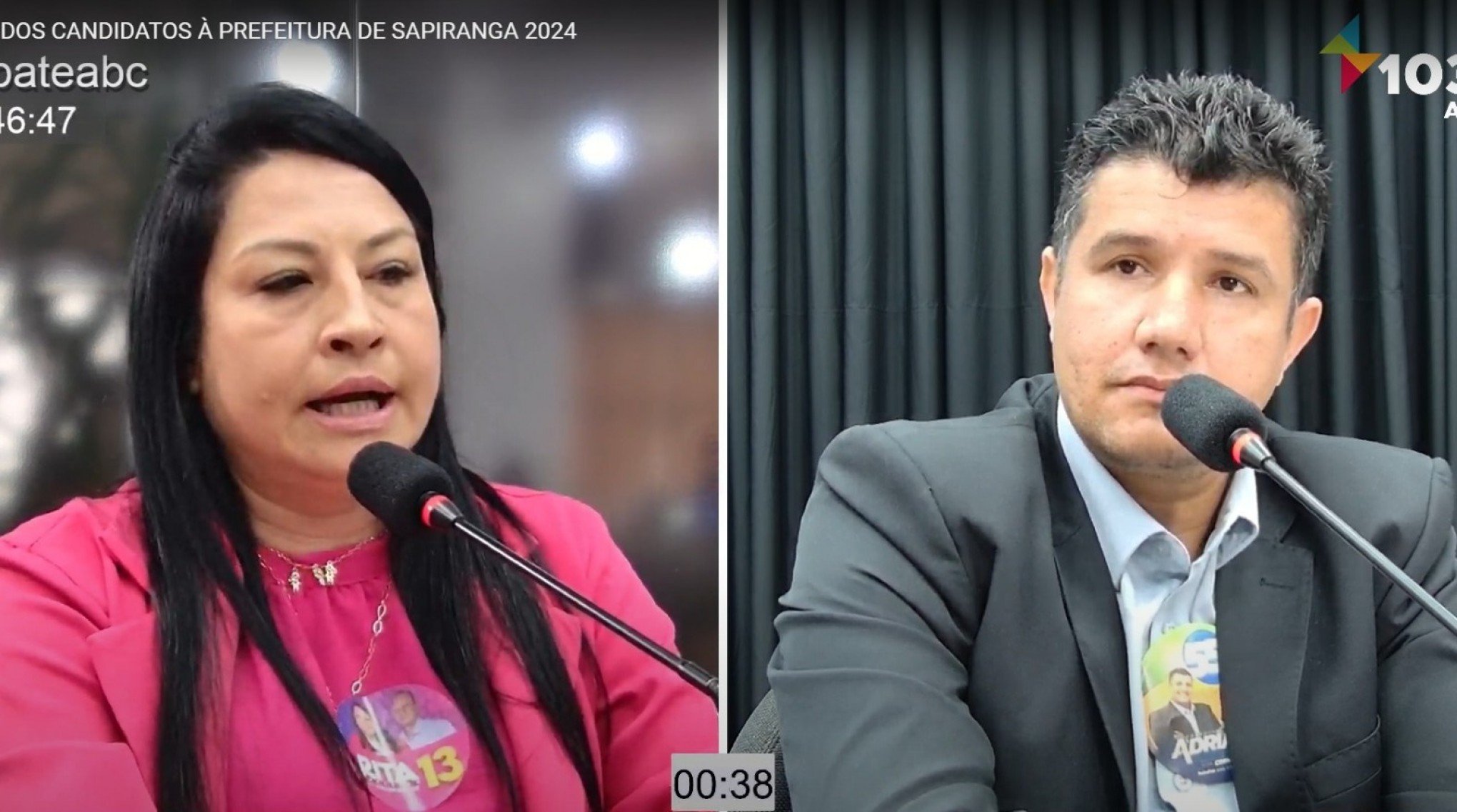 VÍDEO: Professora Rita no debate dos candidatos à Prefeitura de Sapiranga