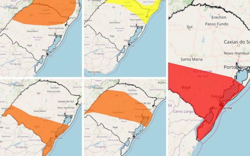 PREVISÃO DO TEMPO: RS tem 5 alertas do Inmet para chuva e onda de calor | abc+