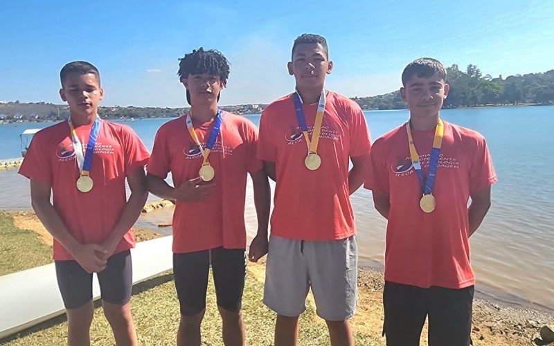 Ao todo, os atletas da Associação Leopoldense de Ecologia e Canoagem (Aleca) conquistaram 18 ouros, 26 pratas e 17 bronzes