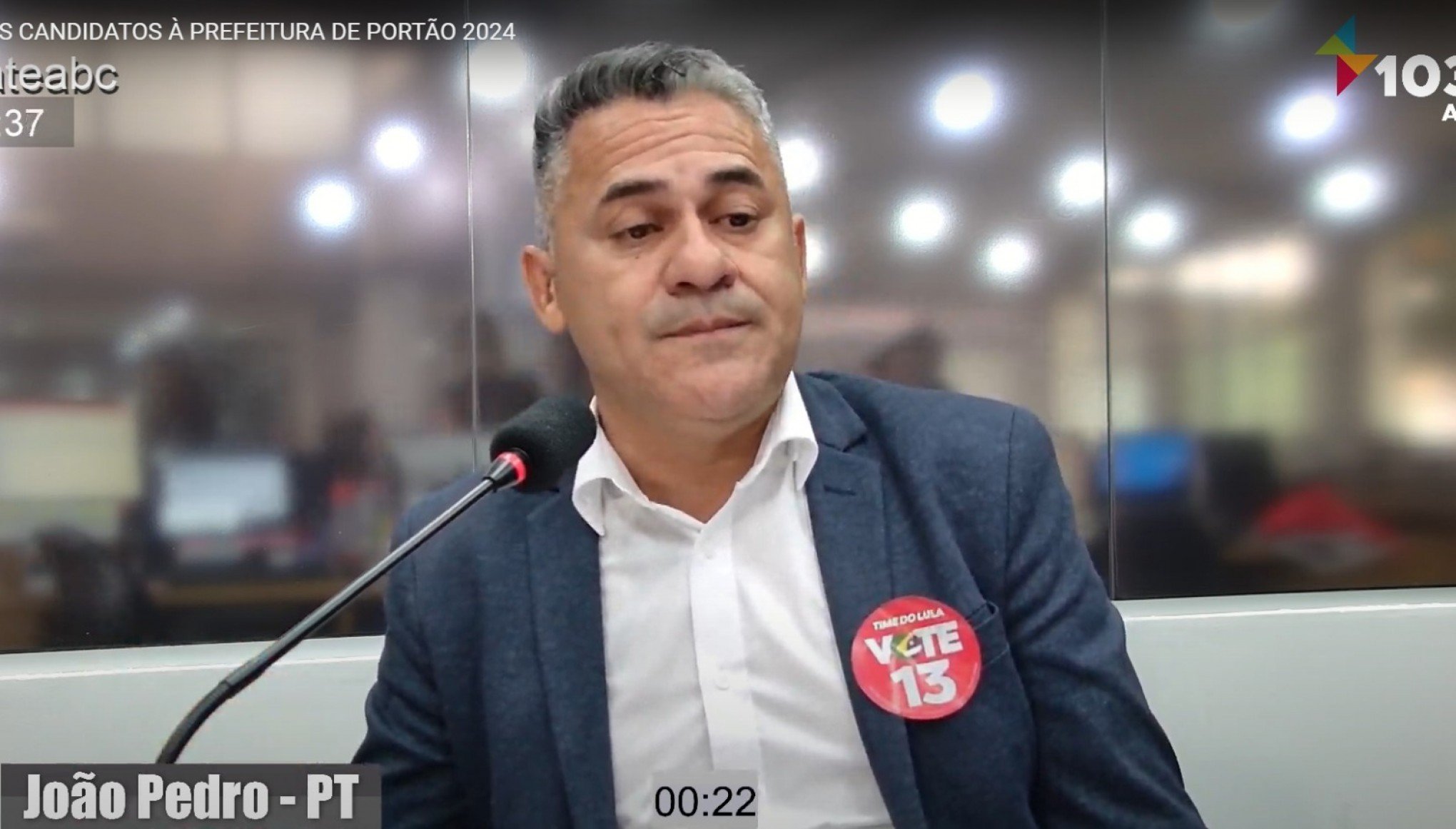 VÍDEO: JP Gaspar no debate dos candidatos à Prefeitura de Portão