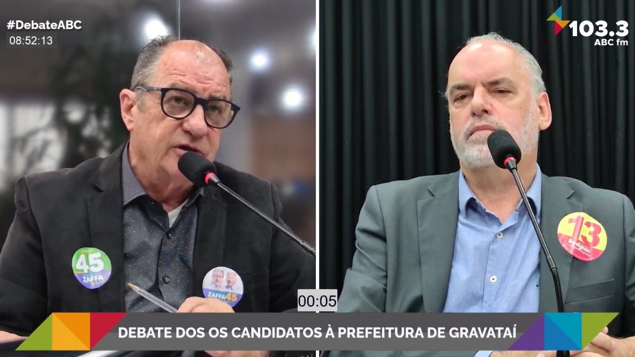 VÍDEO: Zaffa no debate dos candidatos à Prefeitura de Gravataí