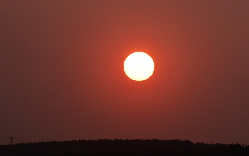 Sol no fim de tarde em Novo Hamburgo