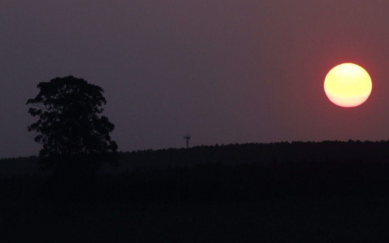 Sol no fim de tarde em Novo Hamburgo