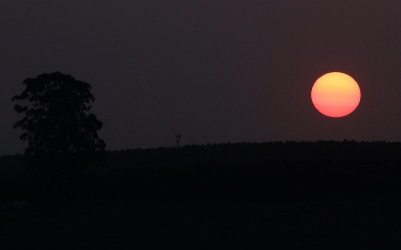 Sol no fim de tarde em Novo Hamburgo