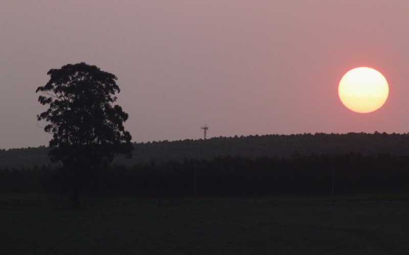 Sol no fim de tarde em Novo Hamburgo