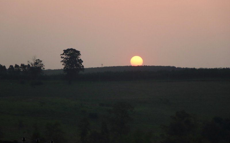 Sol no fim de tarde em Novo Hamburgo