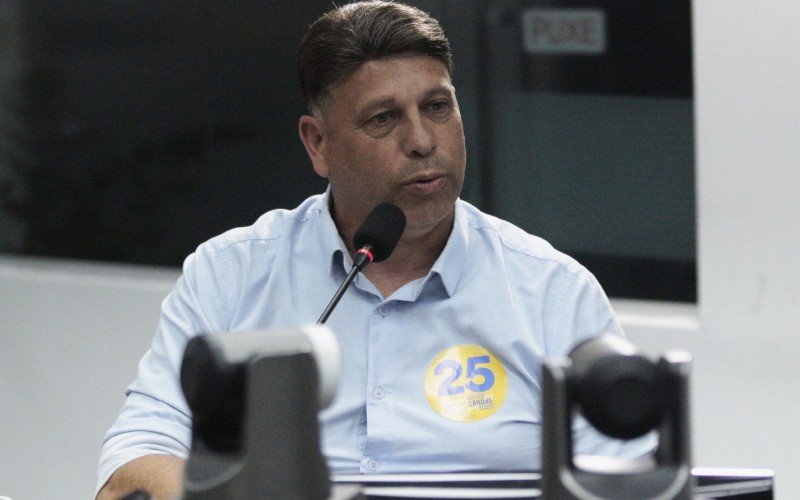 Marcio Freitas no segundo debate dos candidatos à Prefeitura de Canoas | abc+