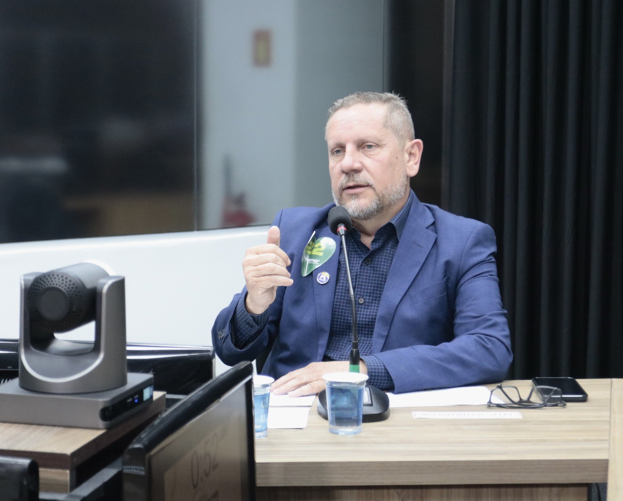 Delegado Heliomar no segundo debate dos candidatos à Prefeitura de São Leopoldo