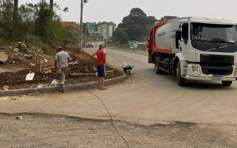 Obras nas vias públicas de Canela