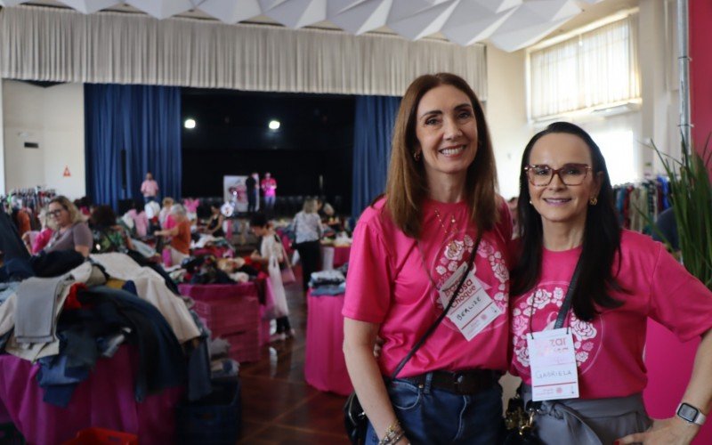 As coordenadoras Berlize Anschau e Garbiela Santos