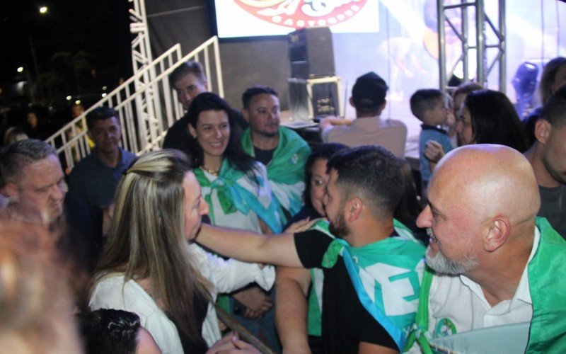 Festa do prefeito reeleito em Estância Velha, Diego Francisco (PSDB)