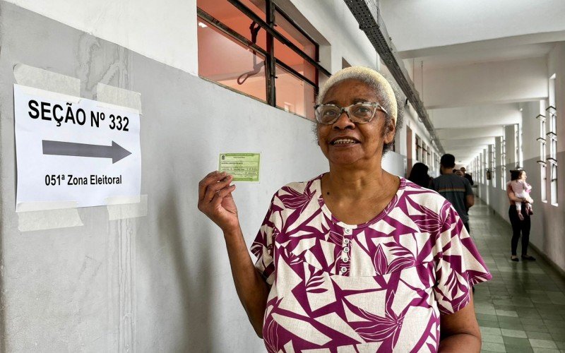  Guacira Cardoso da Silva, 65, não abre mão do voto 