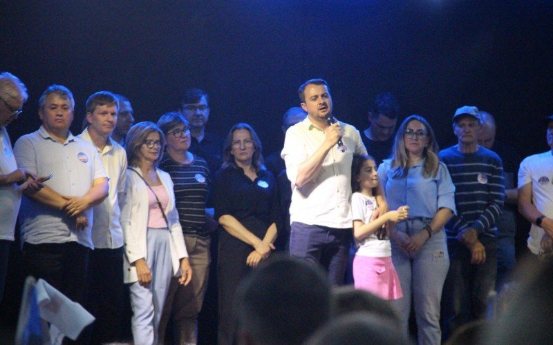 Festa do prefeito reeleito em Dois Irmãos, Jerri Meneghetti (PP)