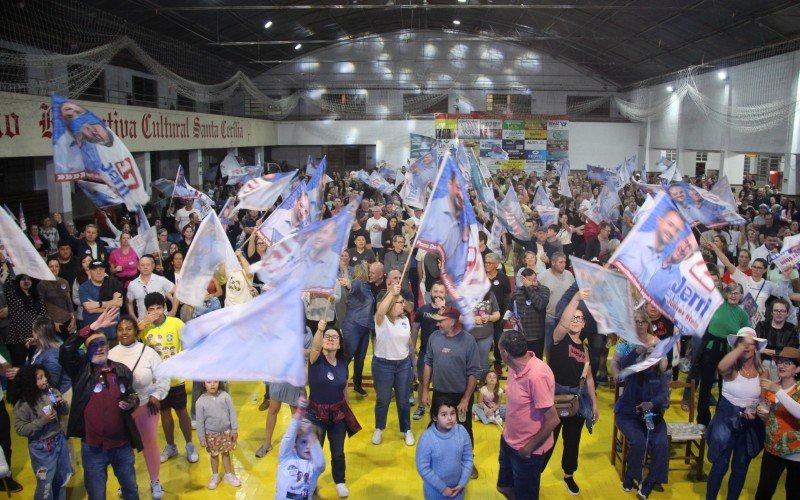 Festa do prefeito reeleito em Dois Irmãos, Jerri Meneghetti (PP)