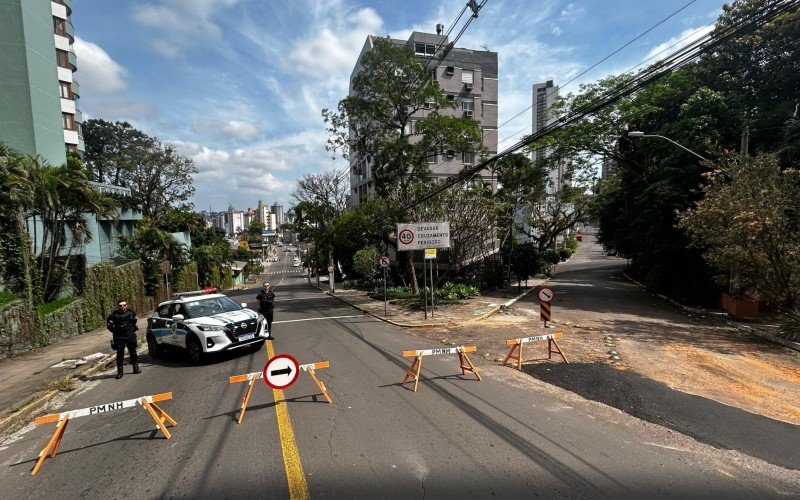 Bloqueio na Marcílio Dias, em Novo Hamburgo | abc+