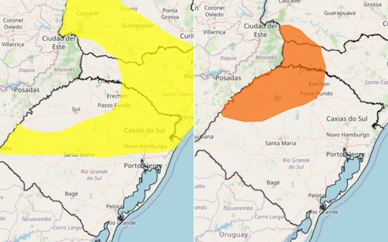 PREVISÃO DO TEMPO: Inmet publica novos alertas para chuva no RS | abc+