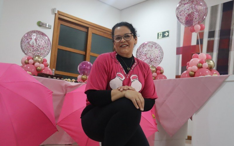 Maria Teresinha aprendeu sobre o autoexame através de palestras como as do Encontro Rosa