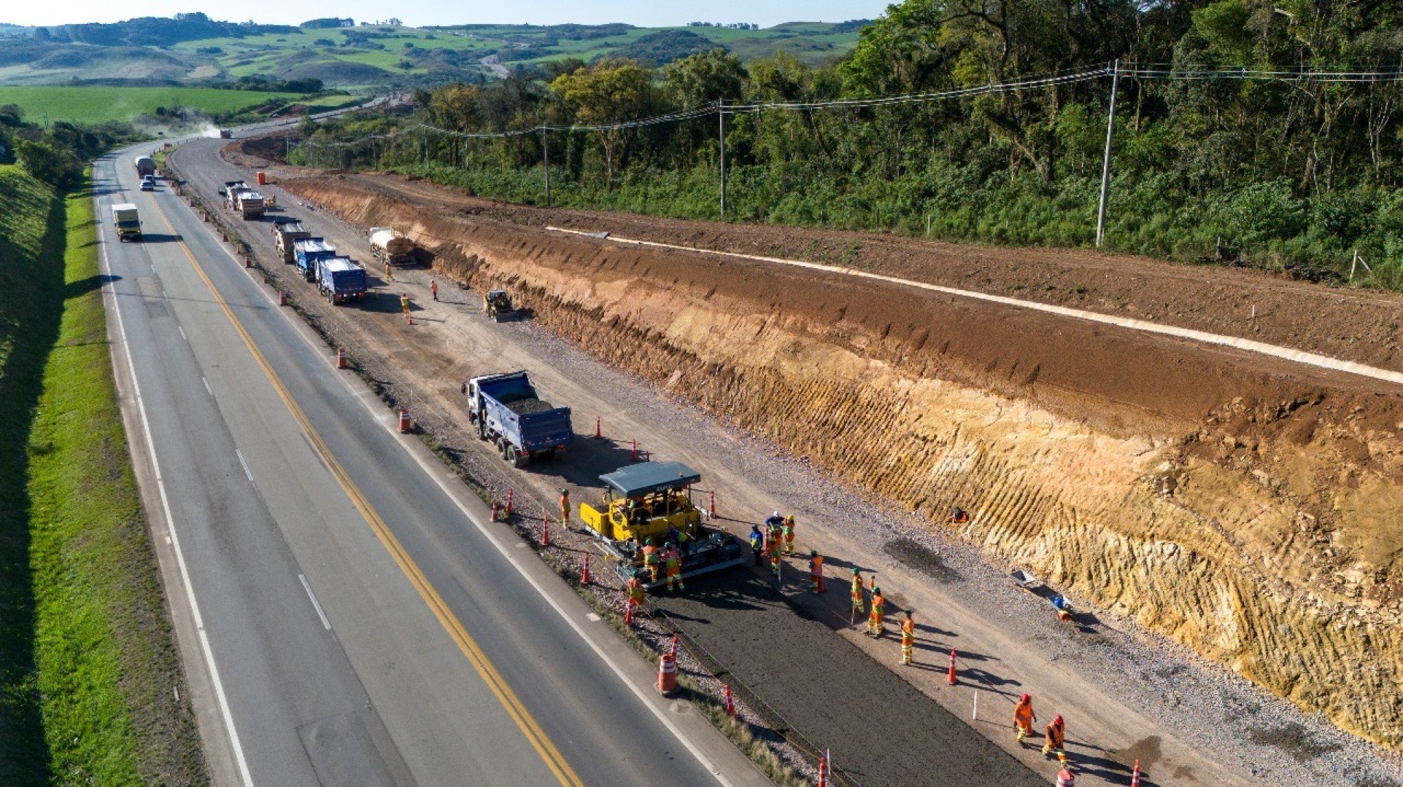 BR-386: Duplicação é iniciada em trecho da rodovia no RS