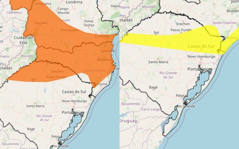 Inmet publica dois alertas para temporais no Rio Grande do Sul | abc+