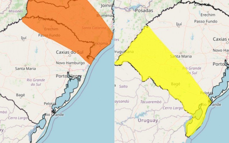 PREVISÃO DO TEMPO: Inmet publica dois novos alertas para chuva no RS | abc+