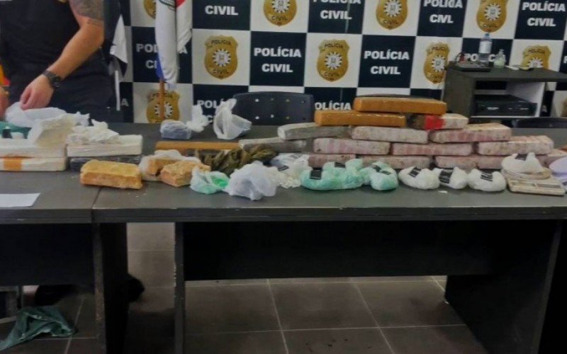 Drogas apreendidas em operação da Polícia Civil  | abc+