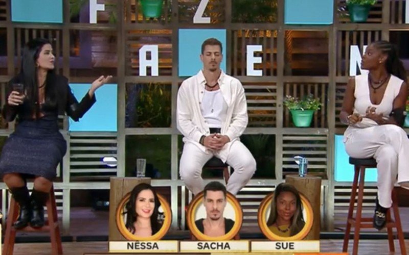 Vanessa, Sacha e Suelen disputavam a permanência na sede em mais uma roça de A Fazenda 16 | abc+