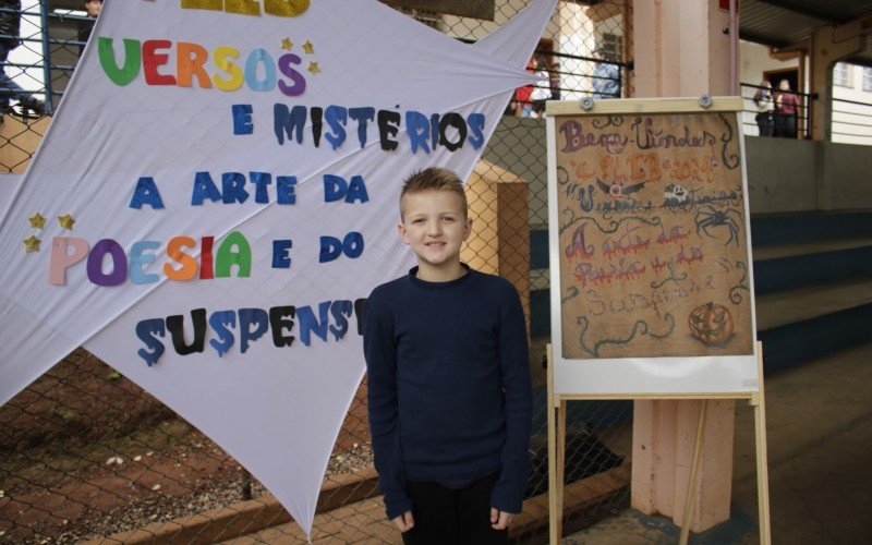 "Tinha muita coisa legal no dia da tecnologia", conta Domênico Berger Heichert, 8 anos, aluno do 2º ano | abc+