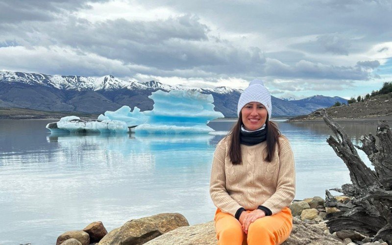 Daiane Rodrigues nos glaciais argentinos