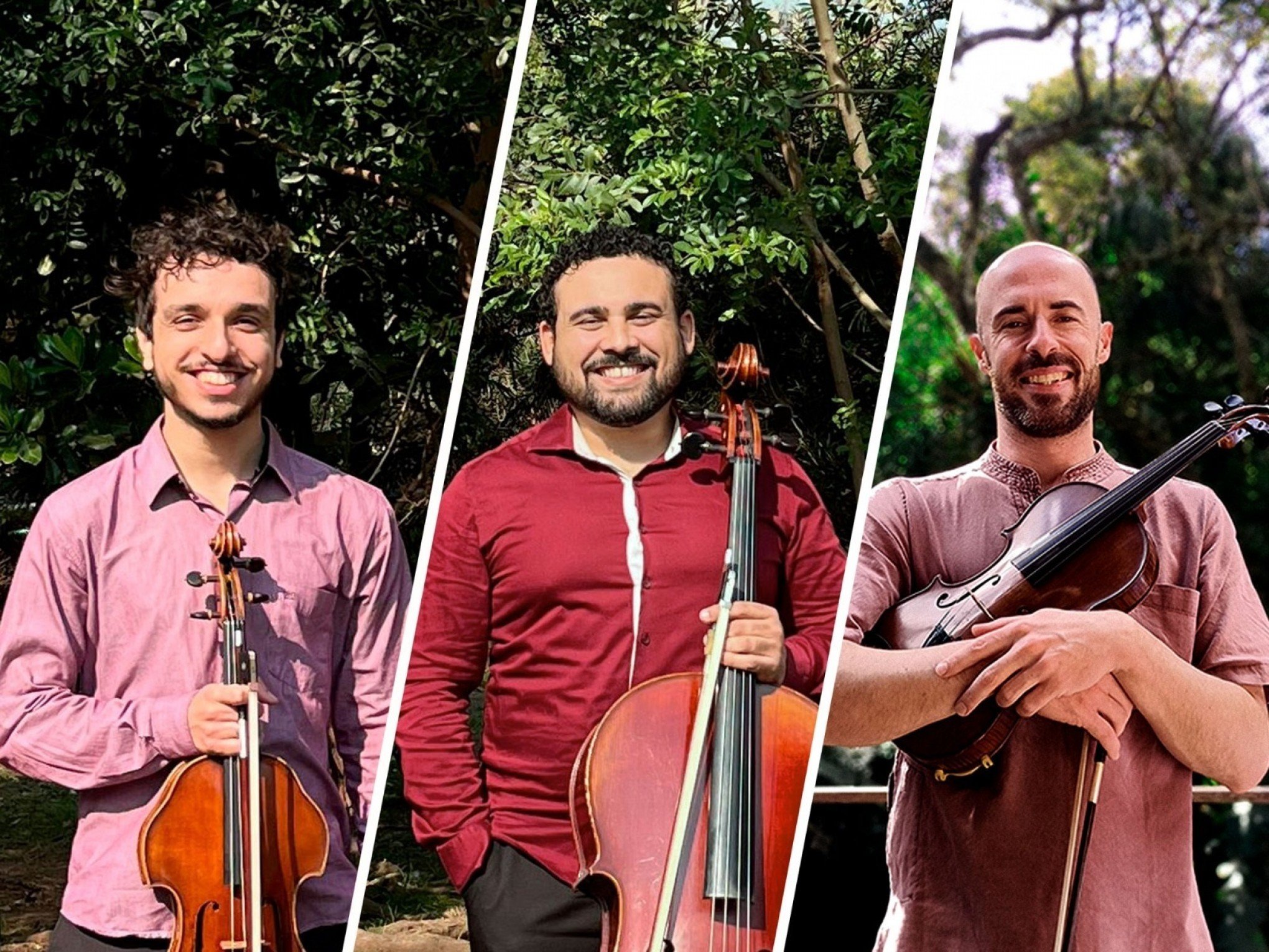 Trio de cordas se apresenta gratuitamente na Igreja do Relógio nesta quinta-feira