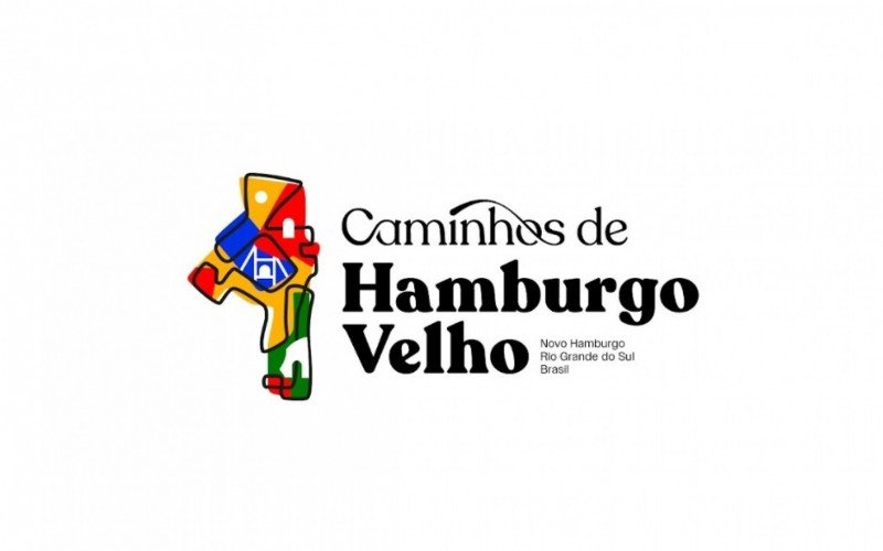 Identificação visual do roteiro turístico Caminhos de Hamburgo Velho 