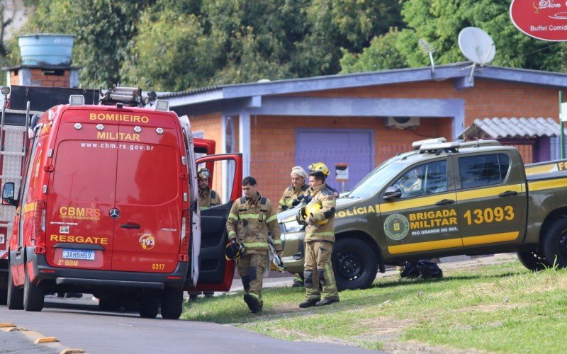 Cerco policial no bairro Ouro Branco, em Novo Hamburgo