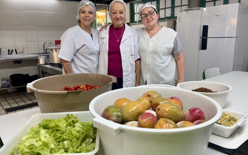 Rosimeri, Tia Inês e Márcia fazem parte da equipe