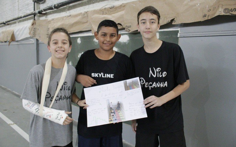 Gabriel Pinheiro, 13, Felipe Lopes dos Santos, 13, e Guilherme Moraes, 13 | abc+