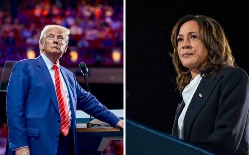 Donald Trump e Kamala Harris | abc+