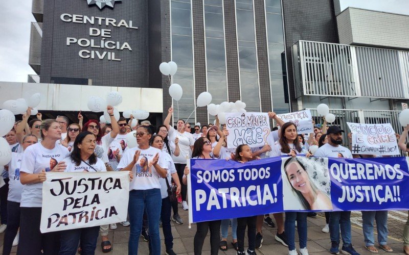 Manifestação por justiça para Patricia Rosa dos Santos