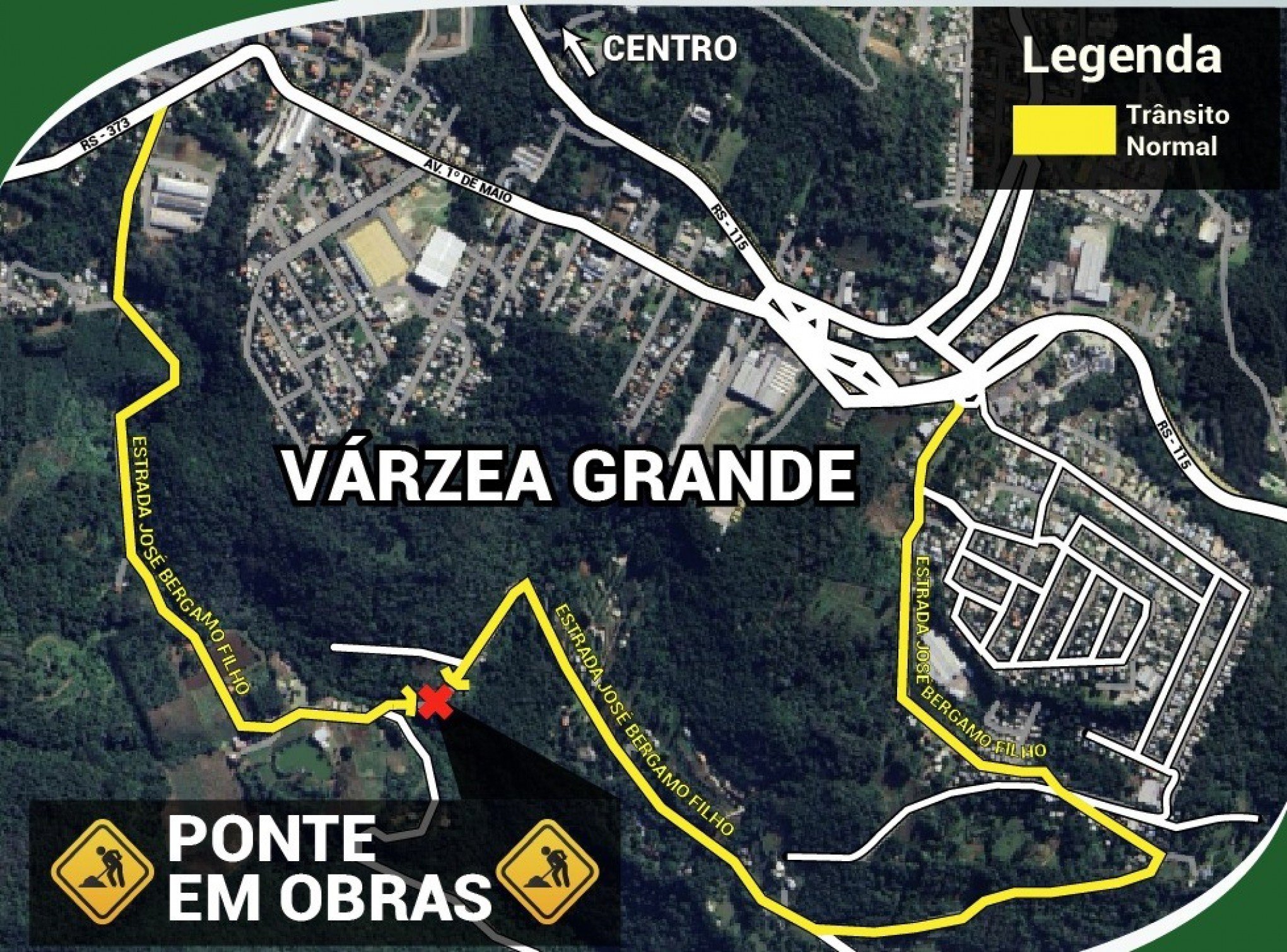 GRAMADO: Ponte de estrada terá bloqueio a partir desta segunda-feira; veja alternativas