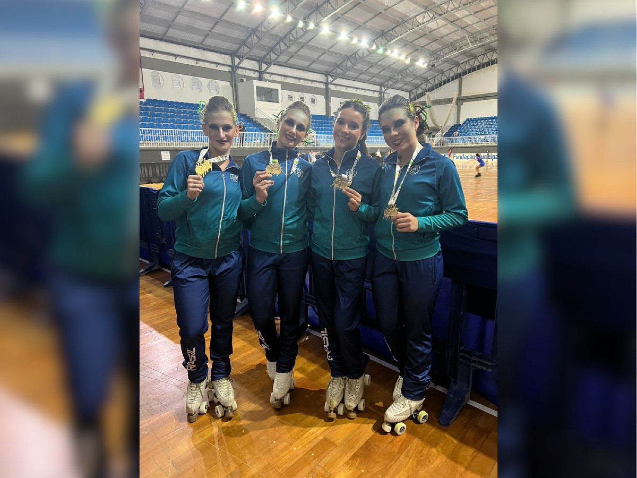 Gurias de Novo Hamburgo conquistam Sul-Americano de Patinação