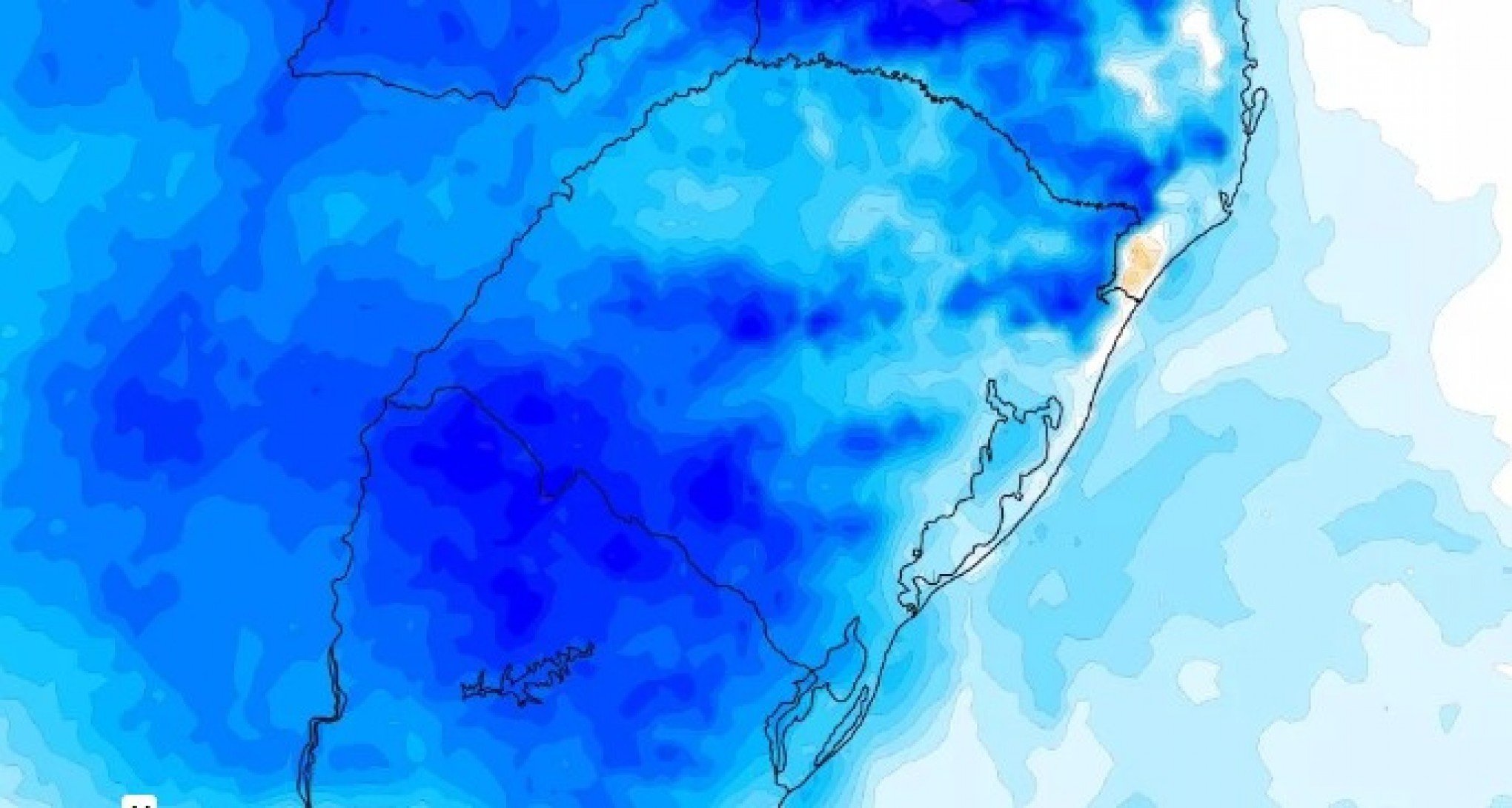 PREVISÃO DO TEMPO: Avanço de frente fria derruba temperatura no RS; veja o que esperar nesta terça-feira
