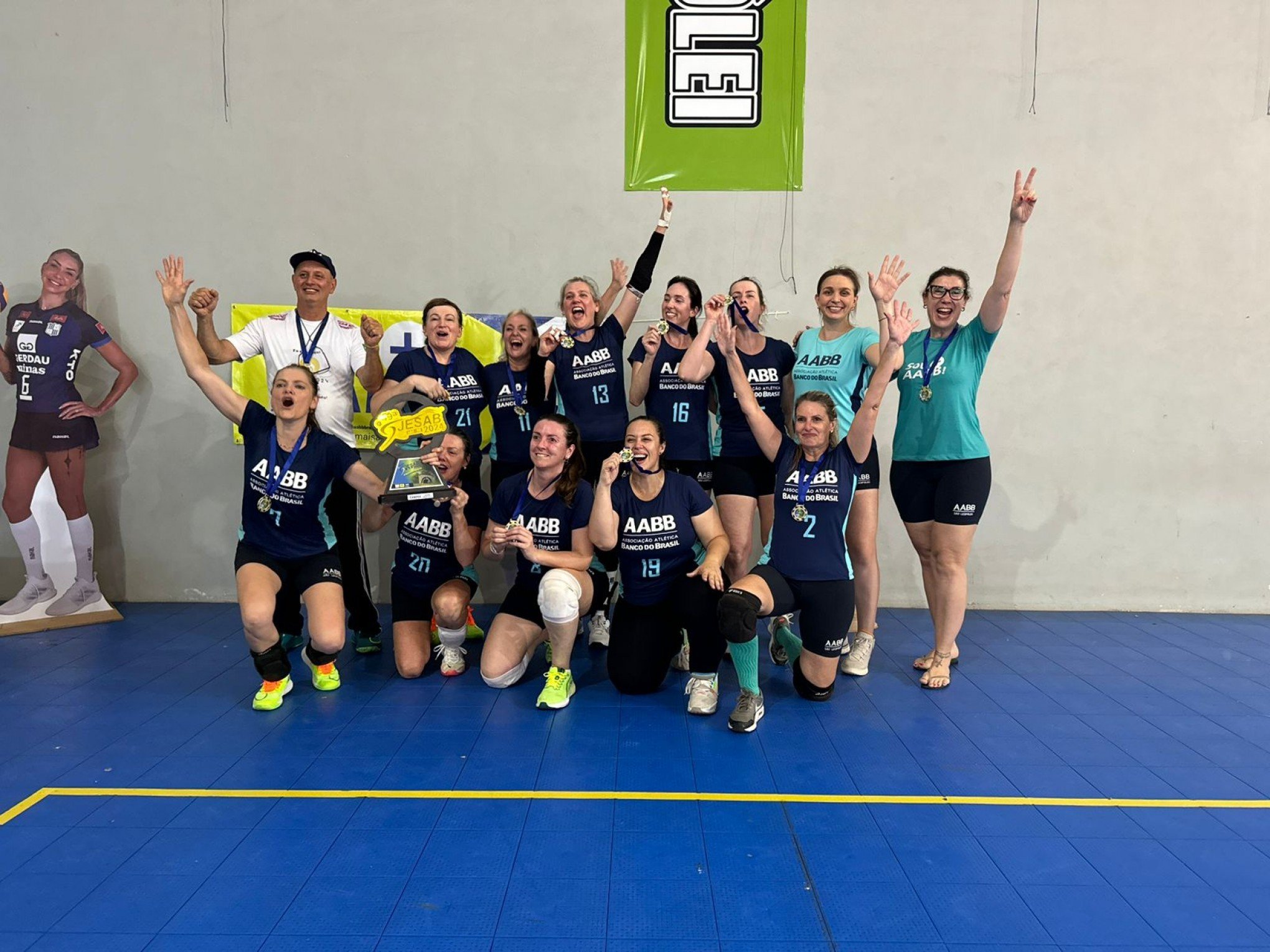 Time de vôlei feminino da AABB São Leopoldo conquista título Estadual máster