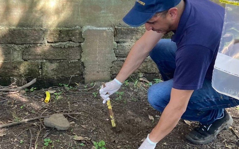 Professor Marcelo Caetano já na segunda coleta de amostras do estudo, que iniciou no fim de outubro