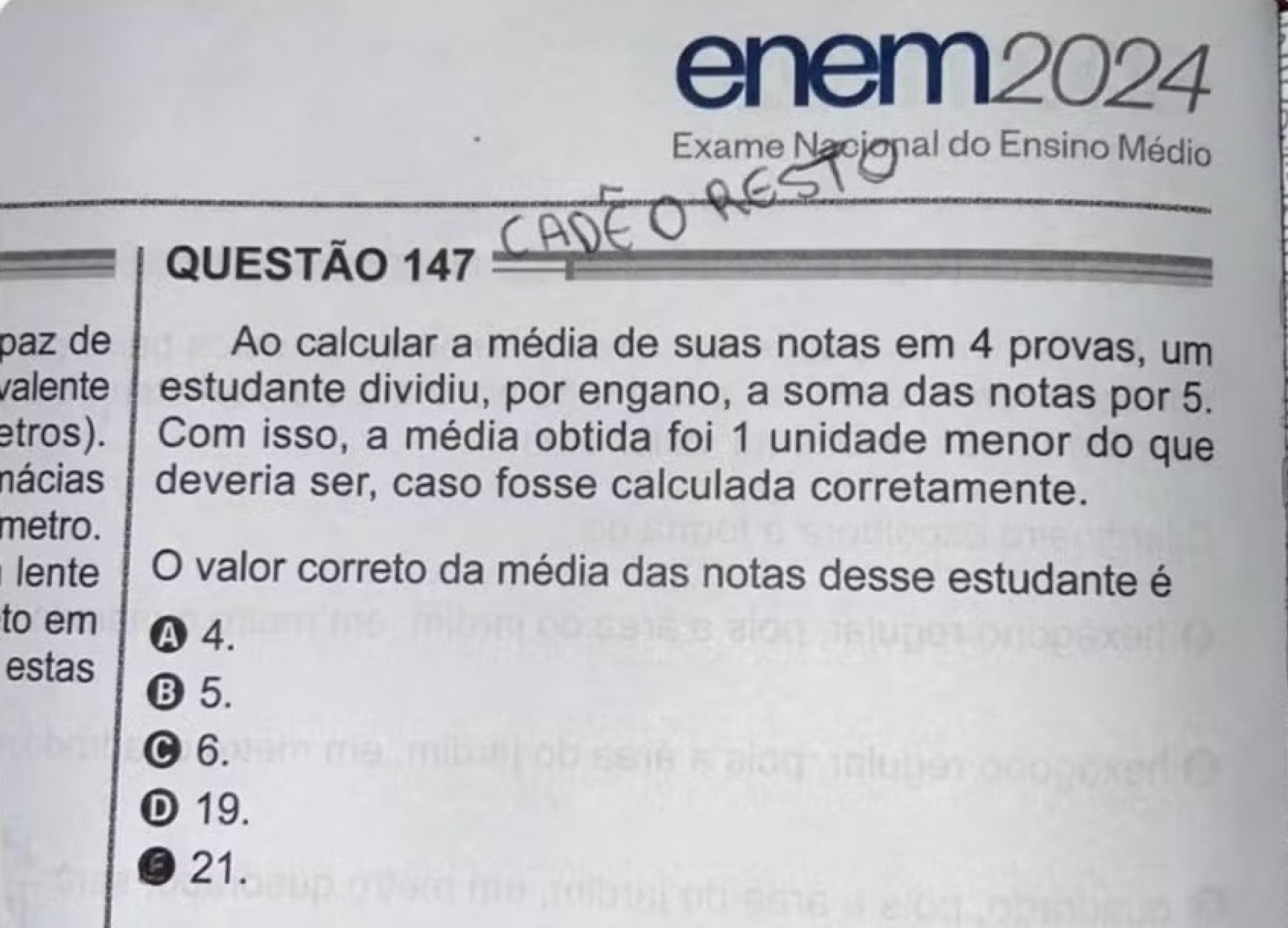 Veja como resolver questão do Enem considerada impossível