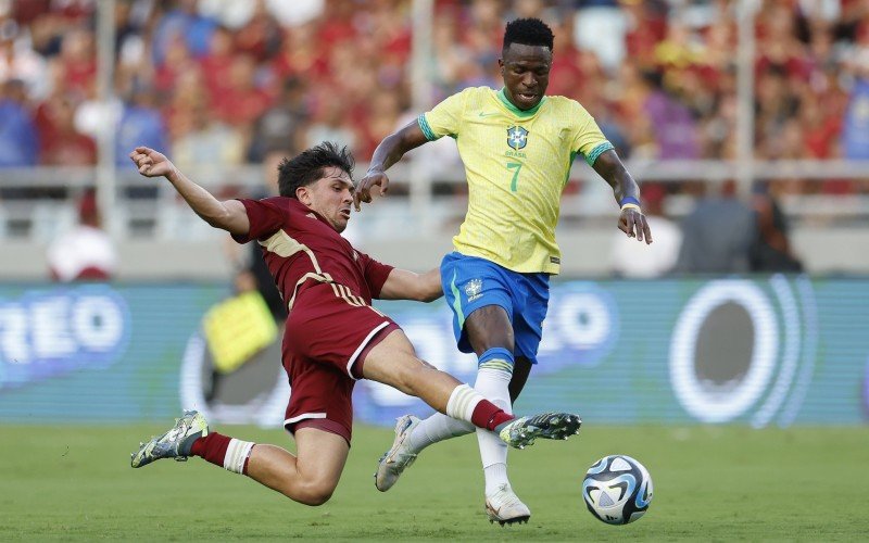 Vini Jr. tentou, mas não conseguiu balançar as redes | abc+