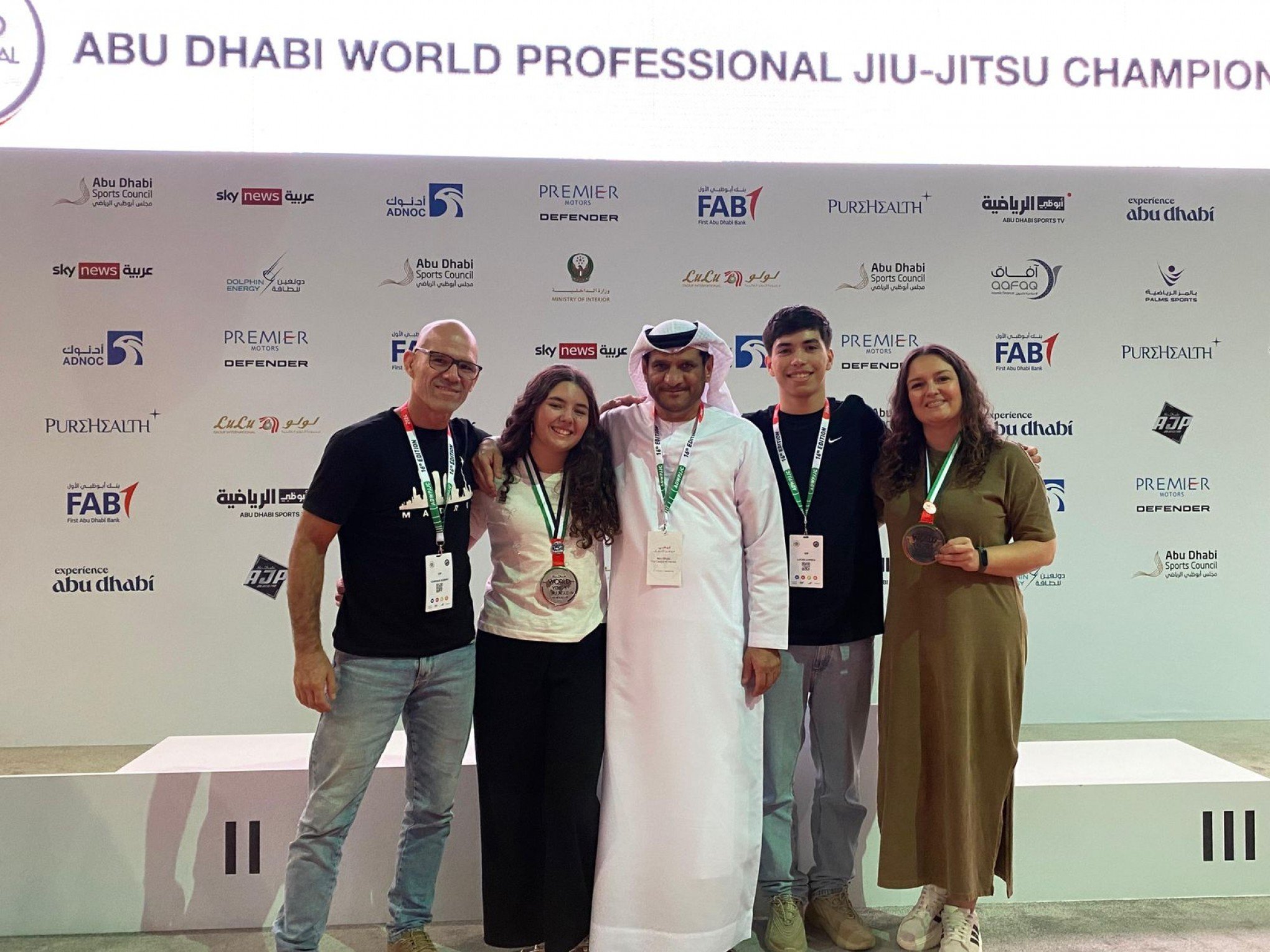 Hamburguenses ganham medalhas no jiu-jítsu em Abu Dhabi