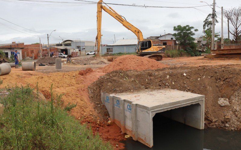 Nova galeria já está em construção na Rua Sarandi, esquina com a Rua Caneleiras