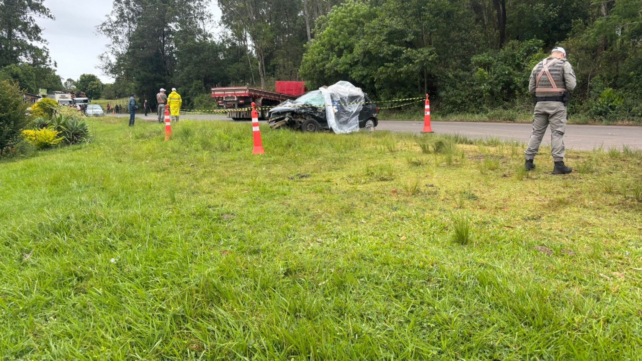 RS-020: Identificado homem de 77 anos que morreu em acidente com caminhão na região