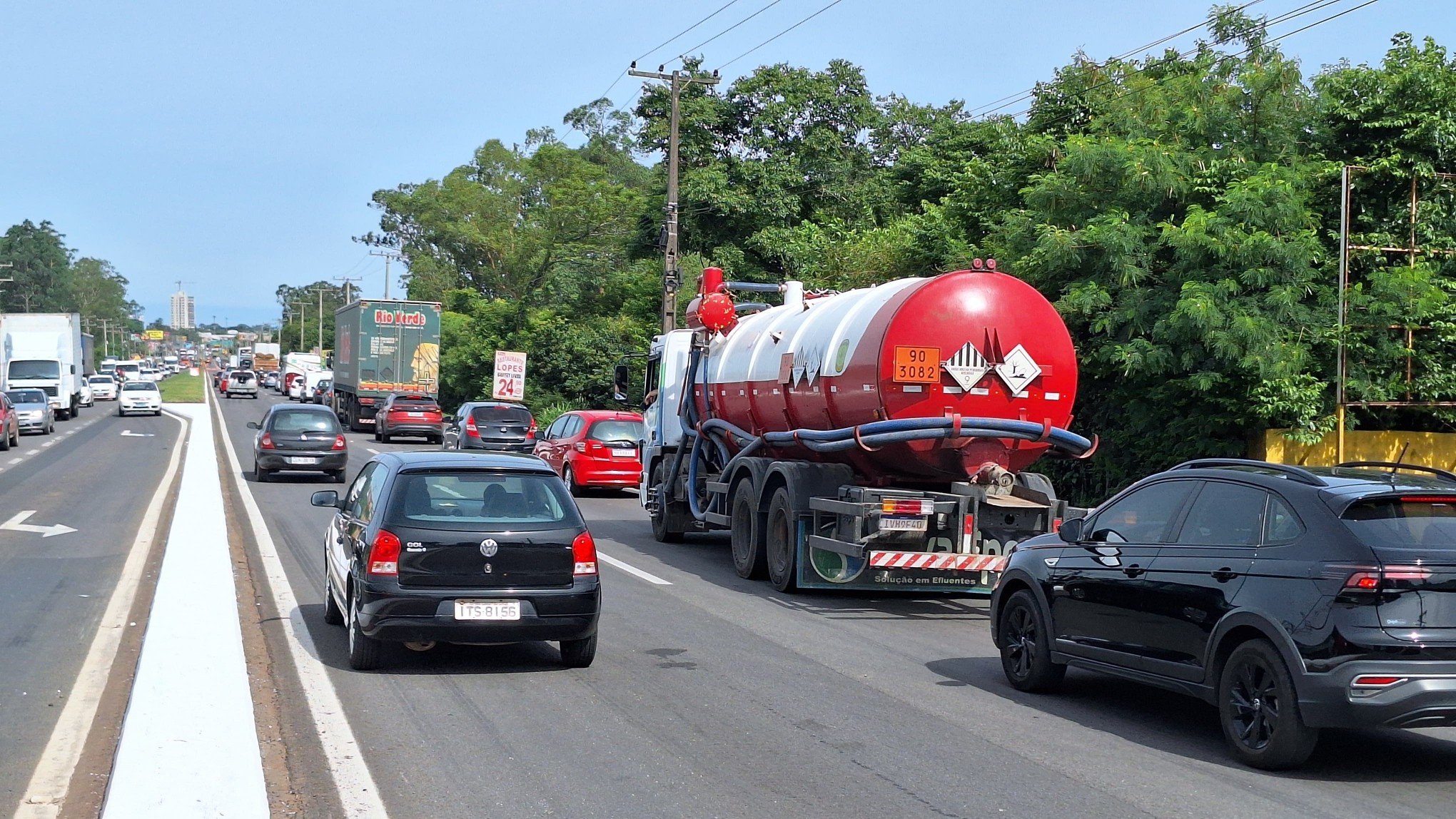 RS-240: Obras complicam trânsito e causam congestionamento quilométrico na rodovia