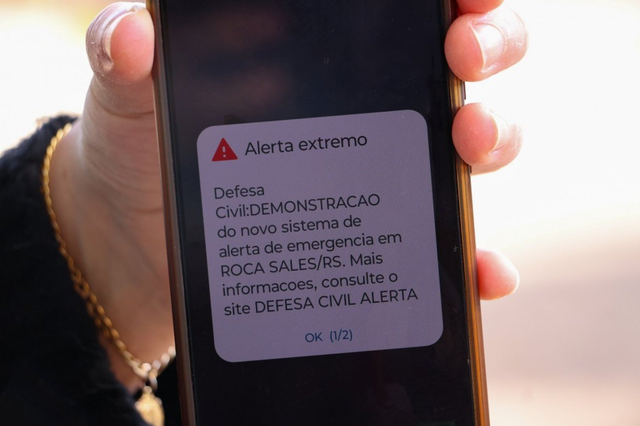 Entenda o alerta que a Defesa Civil vai mandar para o seu celular no próximo sábado